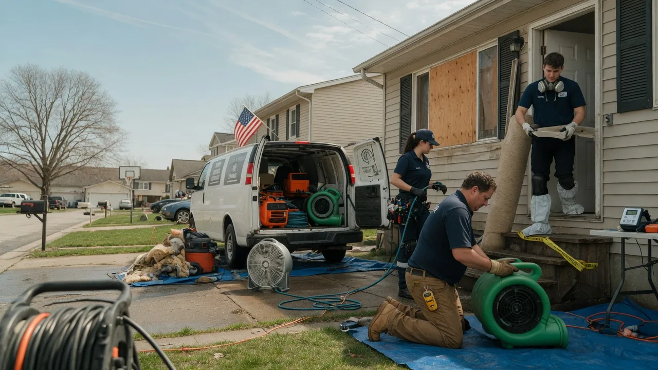 Water Damage Restoration in College Corner, OH near me